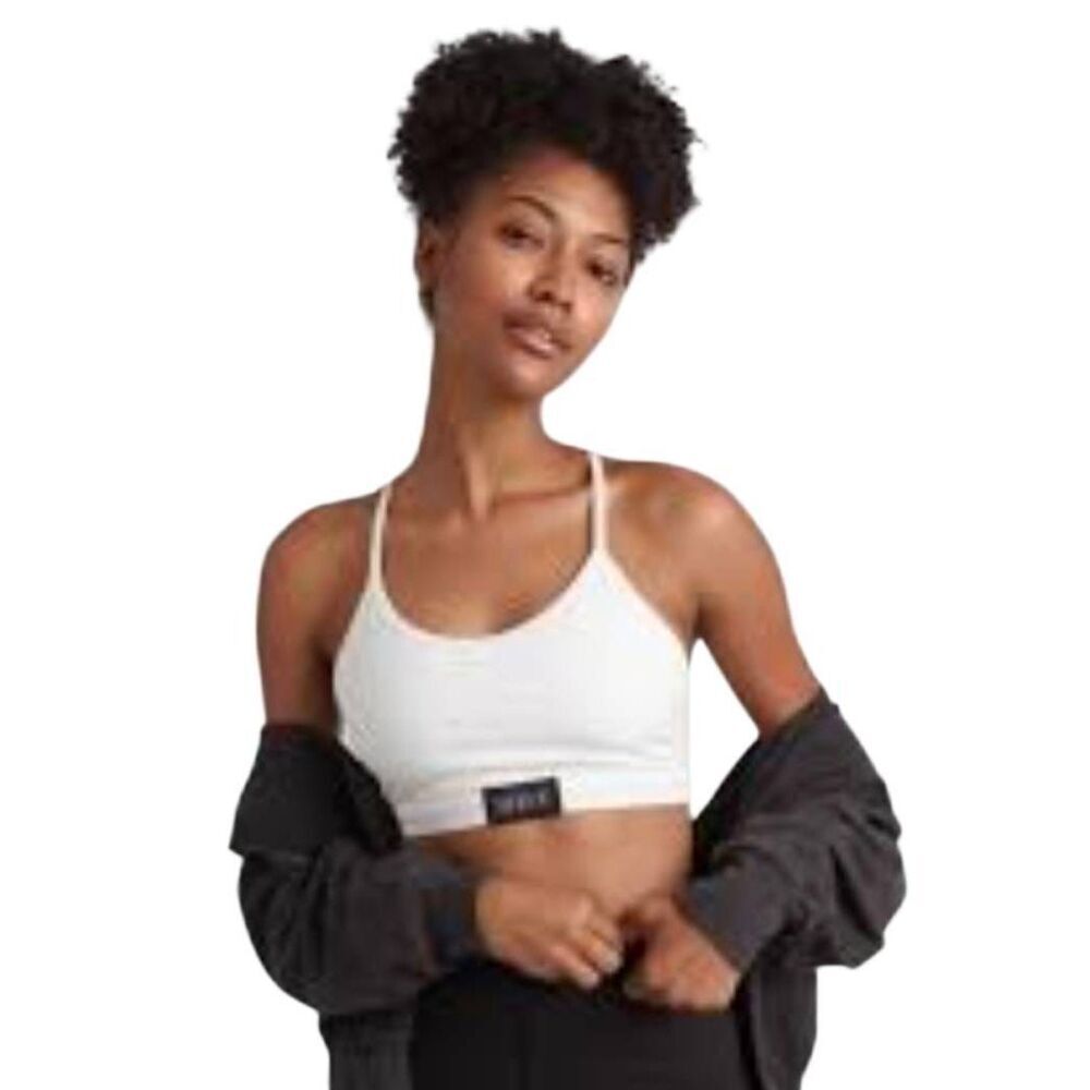 SEINT Official White Triangle Sports Bra Y-Back Lounge Bralette